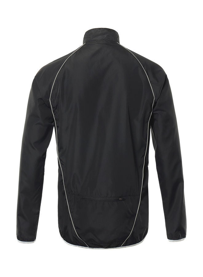 Generic Front And Rear Reflective Windbreaker Cycling Jacket  - Image 3