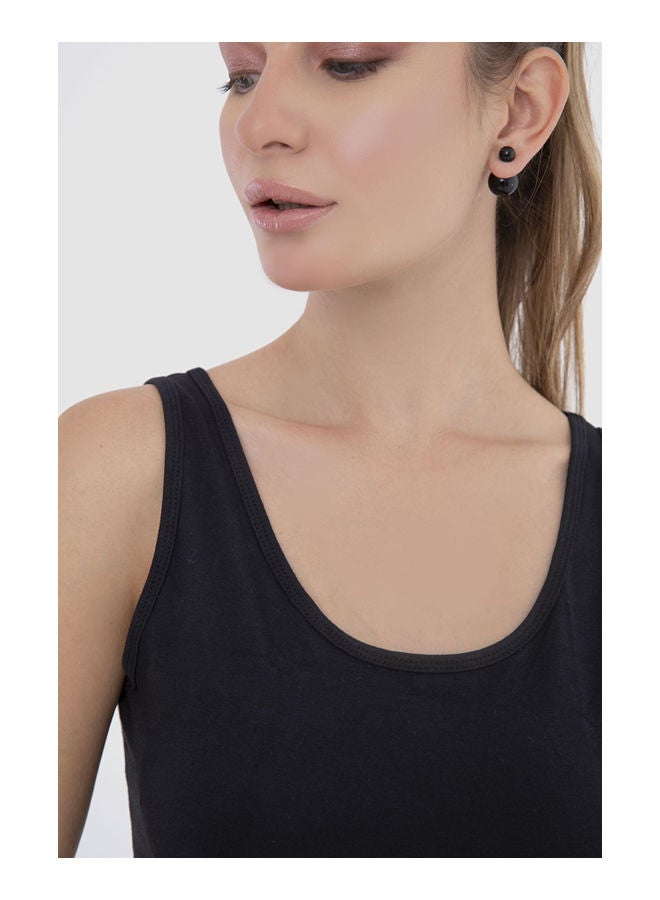 Carina Tank Top (V) Black  - Image 2