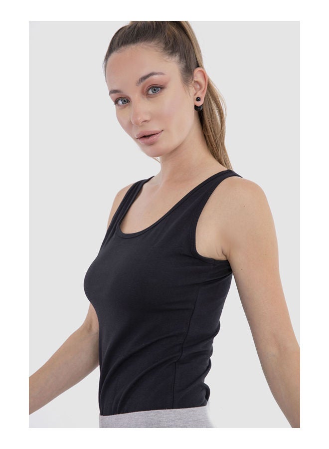 Carina Tank Top (V) Black  - Image 4