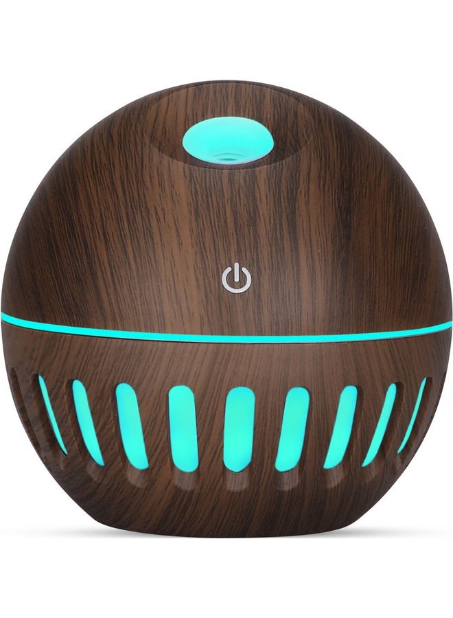 Generic Aromatherapy Essential Oil Diffuser Humidifier Dark Brown 10.5*10*10cm  - Image 1