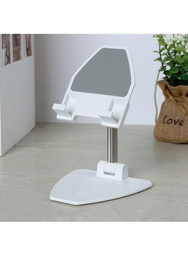 Foldable Telescopic Desktop Tablet Holder White/Grey/Silver  - Image 1