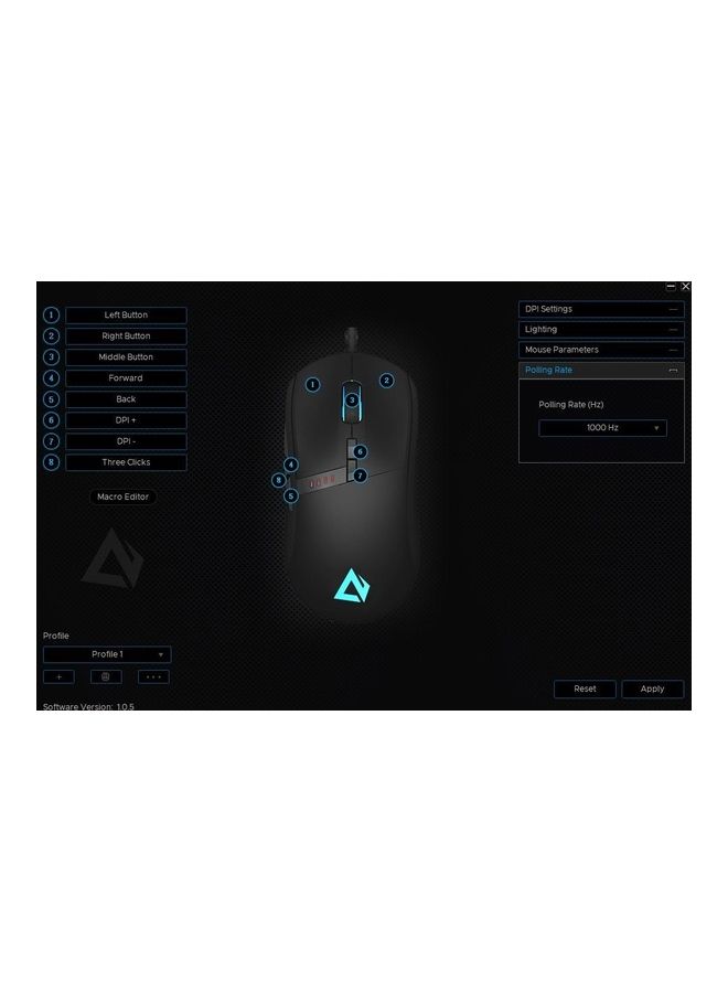 Aukey - Optical Sensor Wired Gaming Mouse with RGB Lighting - Image 1