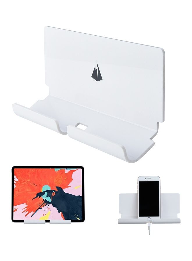 Charging Holder Wall Bracket With 3M Sticker White  - Image 1