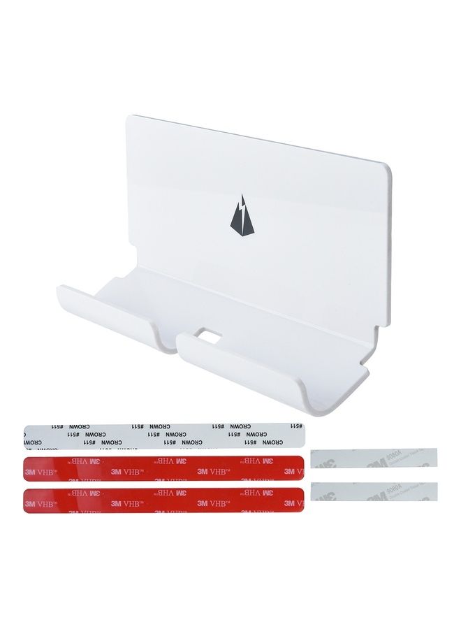 Charging Holder Wall Bracket With 3M Sticker White  - Image 2