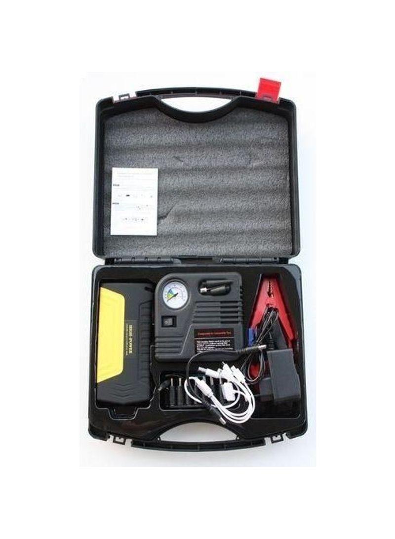 50800.0 mAh Powerful Jump Starter + Air Compressor - multicolour  - Image 1
