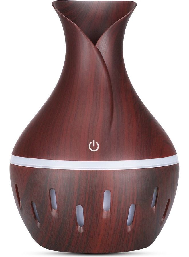 Generic Aroma Diffuser 300ML Aromatherapy Essential Oil Dark Brown 15.5x11x11cm  - Image 1