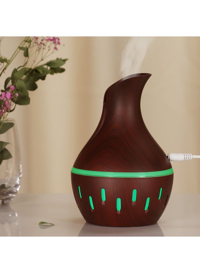 Generic Aroma Diffuser 300ML Aromatherapy Essential Oil Dark Brown 15.5x11x11cm  - Image 4