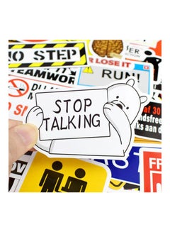 Inder 100-Piece Warning Signs Graffiti Stickers  - Image 2