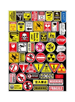 Inder 100-Piece Warning Signs Graffiti Stickers  - Image 1