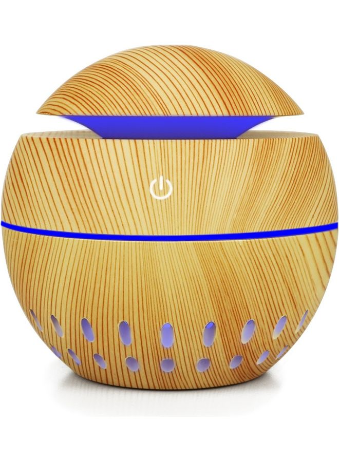 Mini Aromatherapy Essential Oil Diffuser Humidifier Light Brown 10.5x10x10cm - Image 2