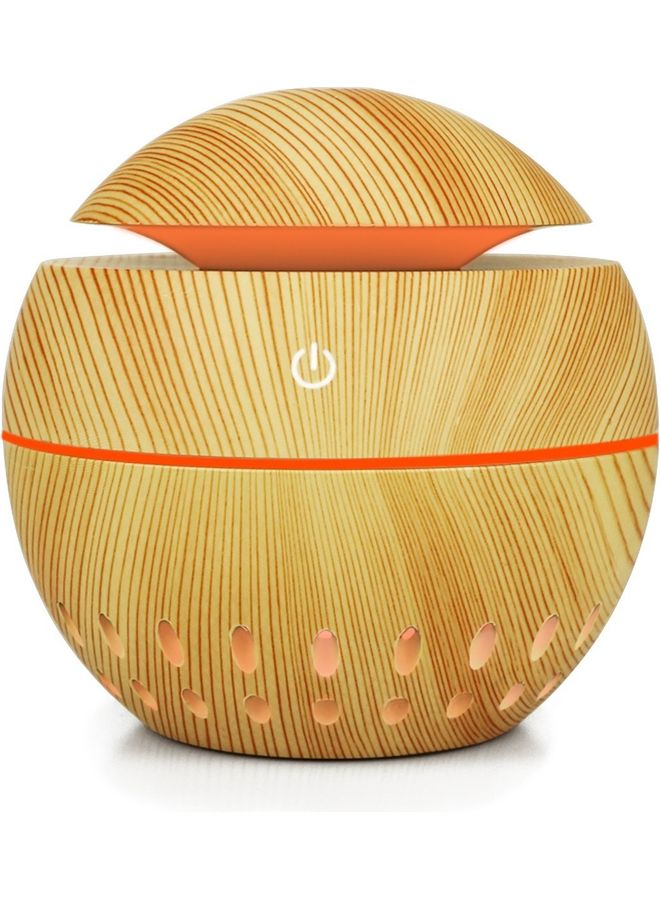 Mini Aromatherapy Essential Oil Diffuser Humidifier Light Brown 10.5x10x10cm - Image 4