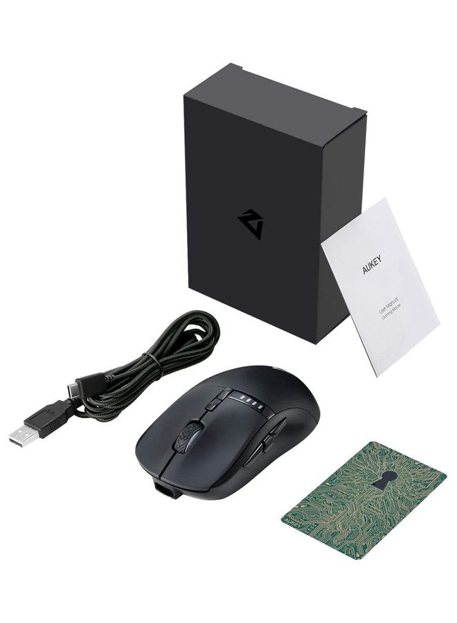 Aukey - Dual Connection Mode Wired Gaming Mouse with RGB Lighting - Image 1