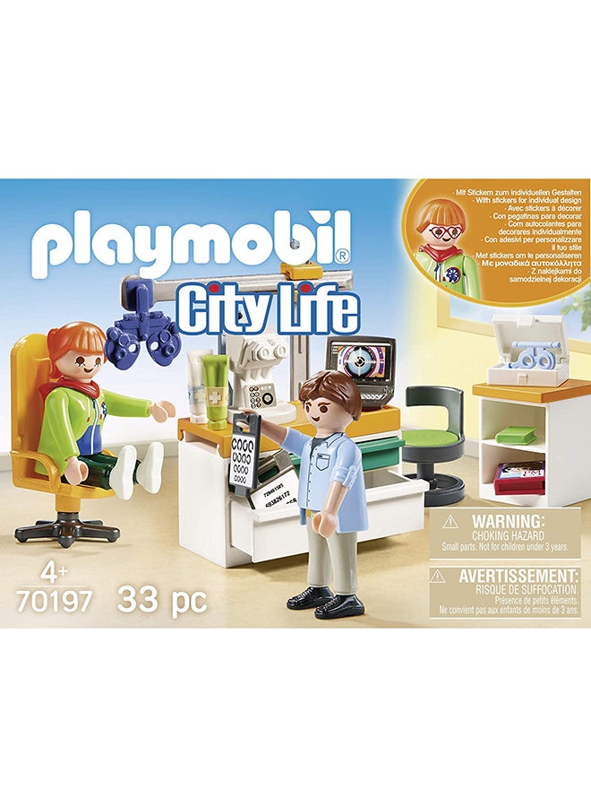 بلاي موبيل مجموعة لعب سيتي لايف طبيب العيون 2.84x5.59x7.36بوصة - Image 4