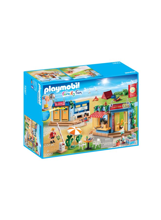 بلاي موبيل مجموعة لعب موقع تخييم من 222 قطعة 5.59x15.16x20.28بوصة - Image 1