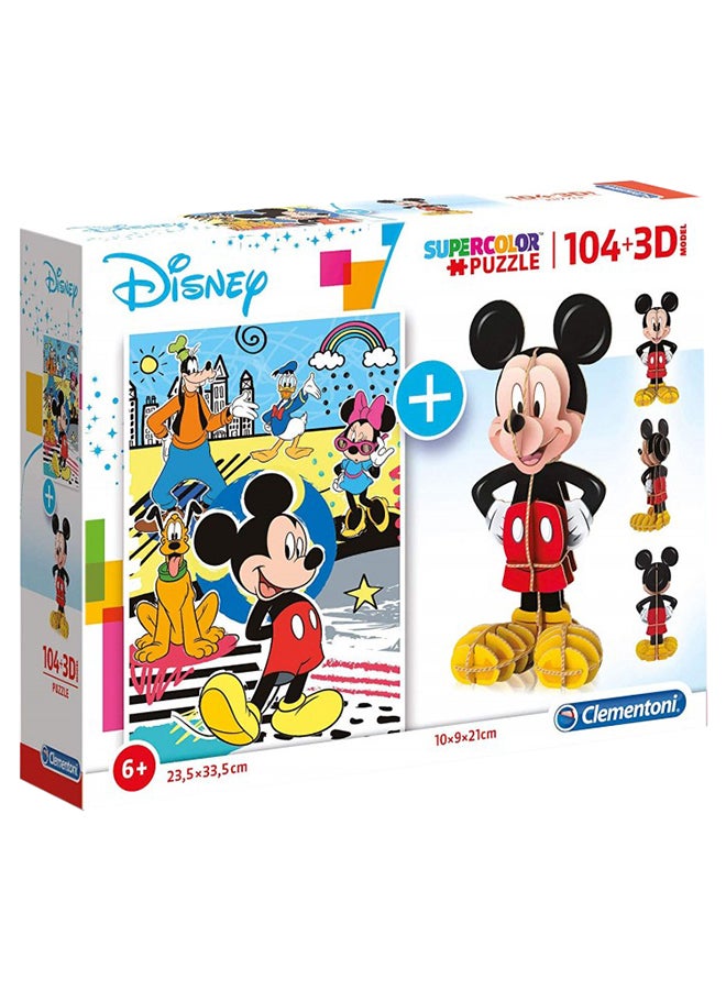 Clementoni Model Mickey Mouse Puzzle 23.5*33.5cm  - Image 1