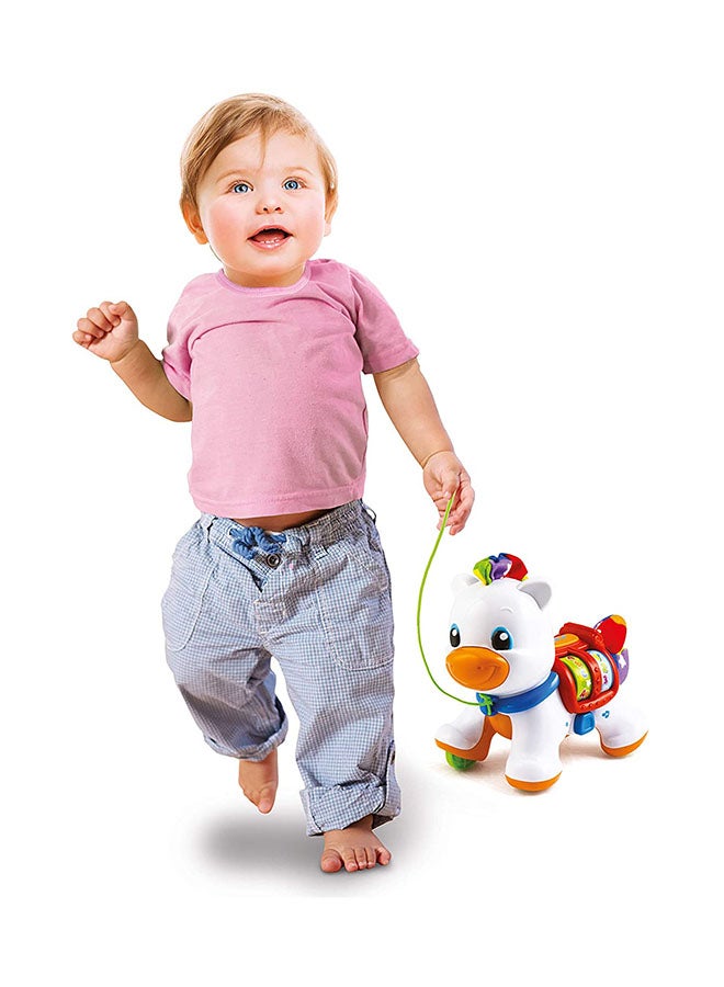 كلمينتوني مجموعة ألعاب للأطفال بتصميم مهر تعمل بالسحب مكونة من 6 قطع 26x22x13سم - Image 4