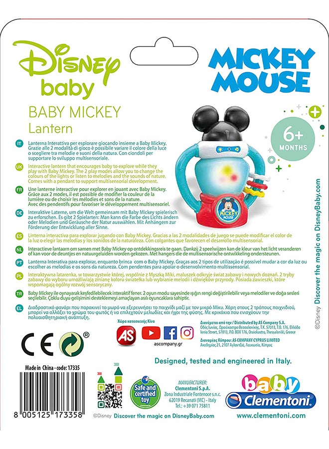 Disney Mickey Lantern Interactive Educational Baby Sound Toy 6.3x2.76x7.87inch