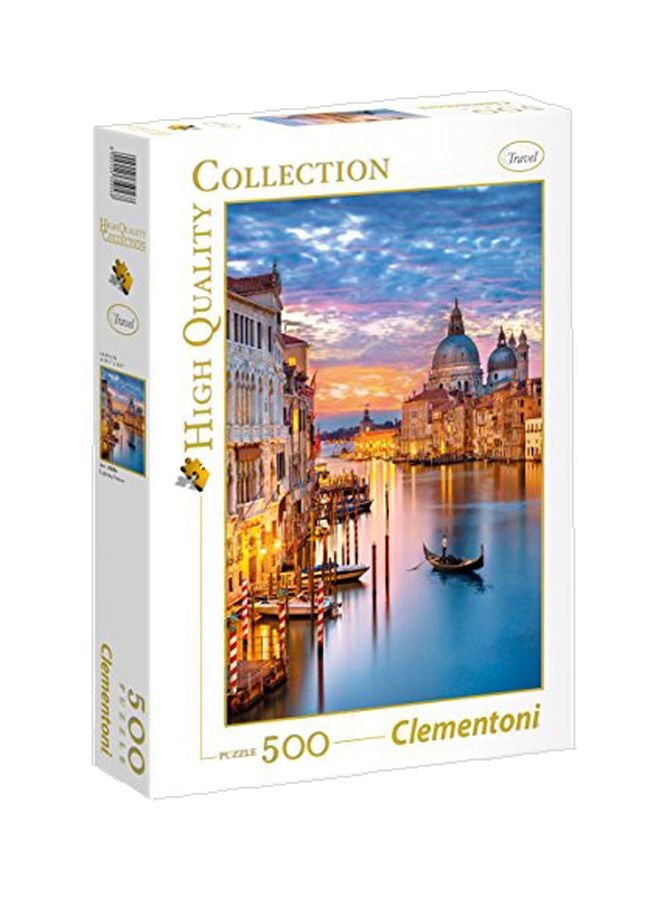 Clementoni 500-Piece High Quality Collection Lighting Venice Jigsaw Puzzle 34.4x4.6x25.4cm - Image 1