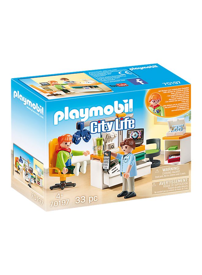 بلاي موبيل مجموعة لعب سيتي لايف طبيب العيون 2.84x5.59x7.36بوصة - Image 1