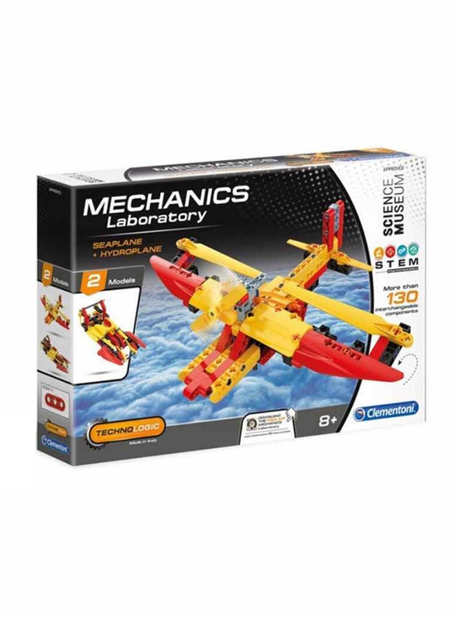 Clementoni 130-Piece Mechanics Laboratory - Seaplane and Hydroplane - Image 1