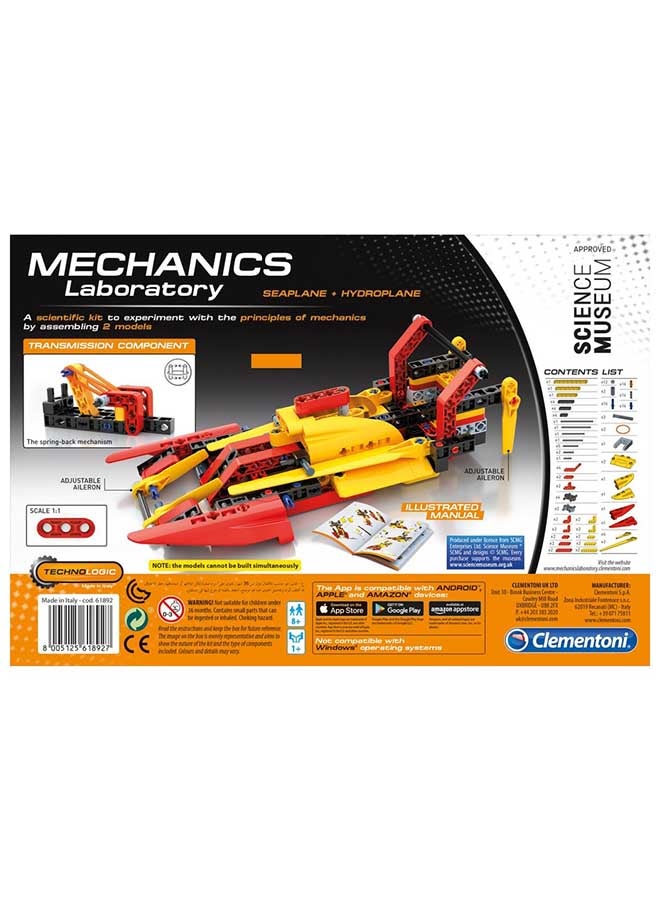 Clementoni 130-Piece Mechanics Laboratory - Seaplane and Hydroplane - Image 3