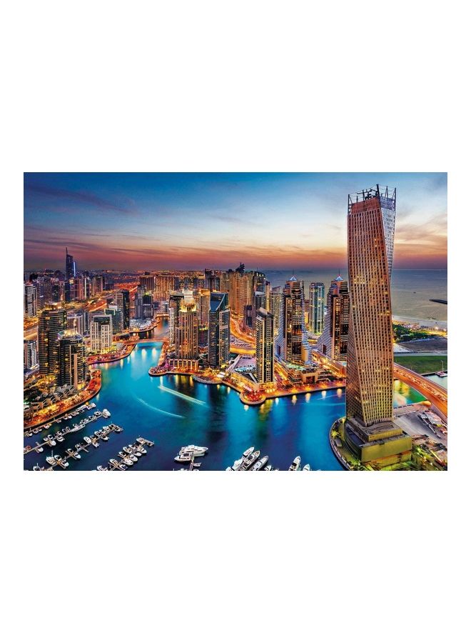 كلمينتوني ألعاب تركيب الصور المقطعة بتصميم على شكل منطقة مارينا في دبي، مكونة من 1500 قطعة 84x60سم - Image 5