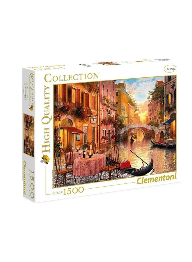 كلمينتوني أحجية تركيب صور على شكل مدينة البندقية من 1500 قطعة ‎5.45x36.65x27.84سم - Image 1