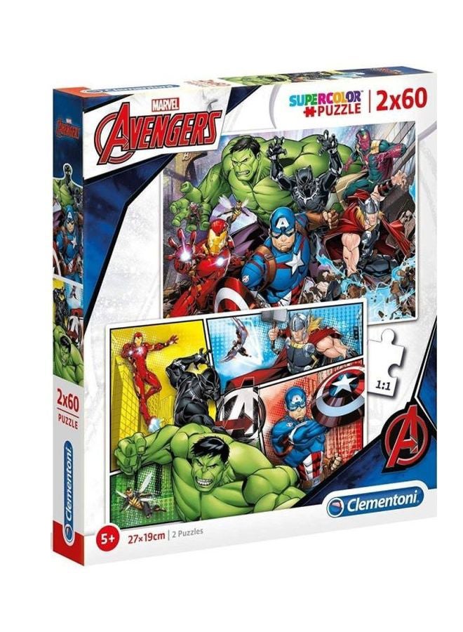 Clementoni 120-Piece Marvel Avengers Puzzle Set 27*19cm - Image 1