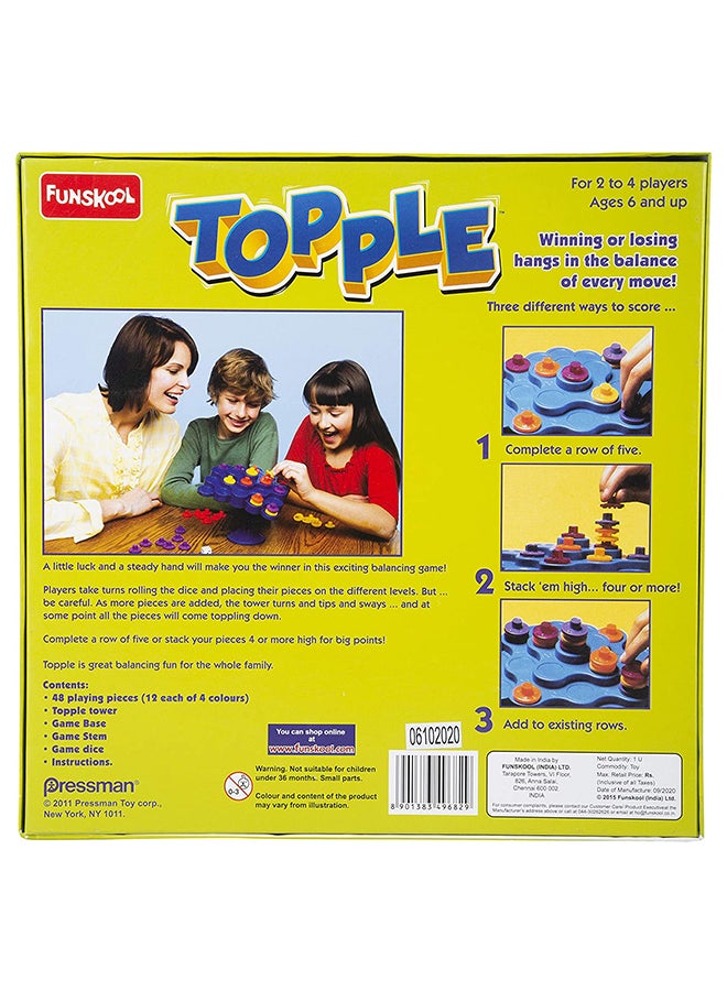 Topple Board Game 2 Players - v1626347088/N44967596A_2