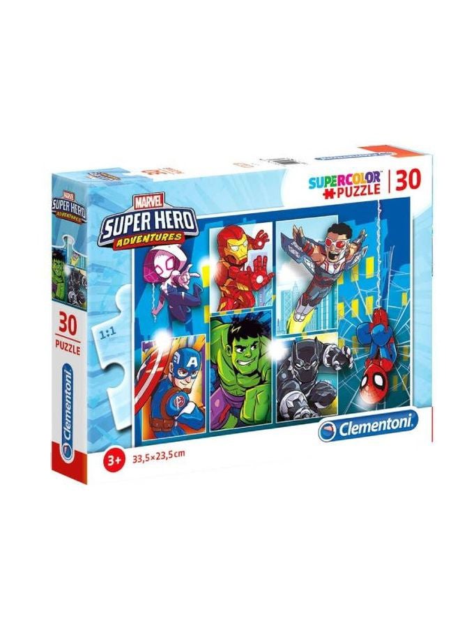 كلمينتوني أحجيات قطع تركيب سوبر هيرو من 30 قطعة - Image 1