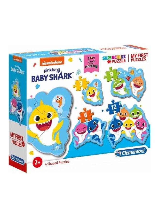 كلمينتوني أحجيات قطع تركيب بتصميم سمكة قرش صغيرة من مجموعة ماي فيرست بازليز 47.20x21x26.50سم - Image 1