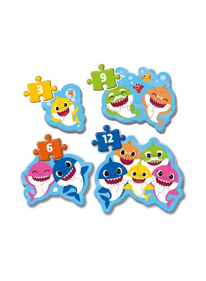 كلمينتوني أحجيات قطع تركيب بتصميم سمكة قرش صغيرة من مجموعة ماي فيرست بازليز 47.20x21x26.50سم - Image 2