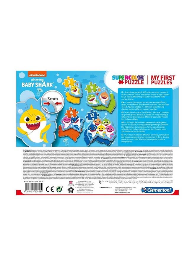 كلمينتوني أحجيات قطع تركيب بتصميم سمكة قرش صغيرة من مجموعة ماي فيرست بازليز 47.20x21x26.50سم - Image 3