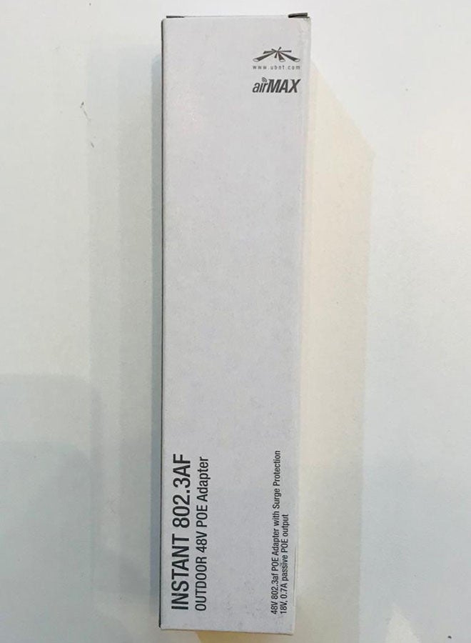 UBIQUITI Instant 802.3AF Outdoor 48V POE Adapter White  - Image 3