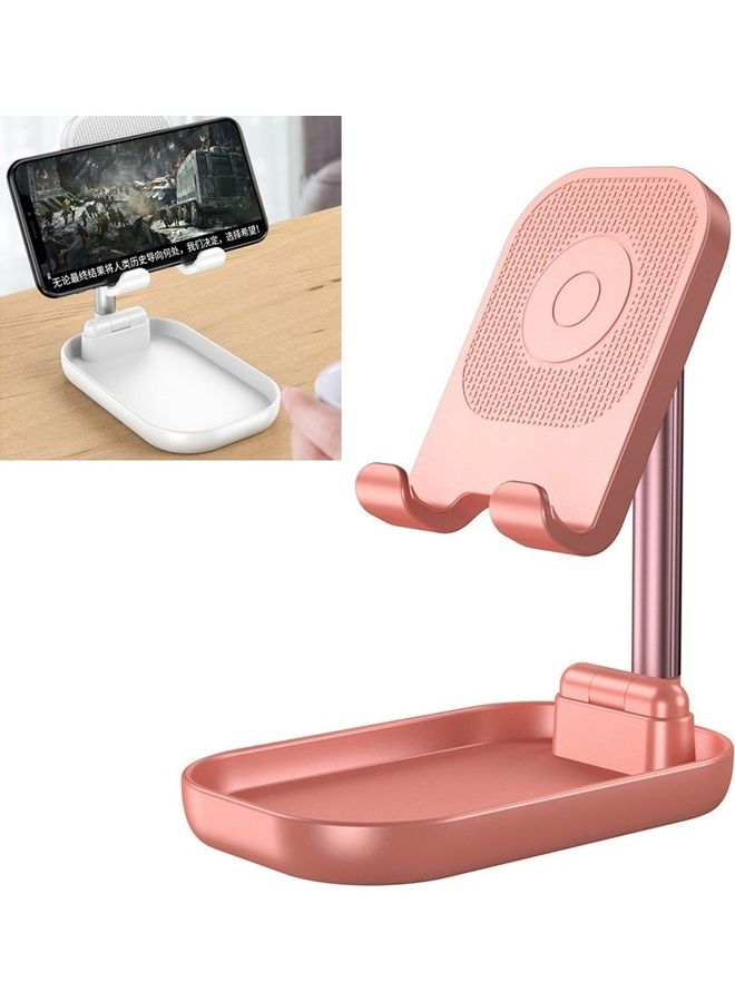 Portable Mobile Phone Tablet Desktop Holder Pink - Image 2