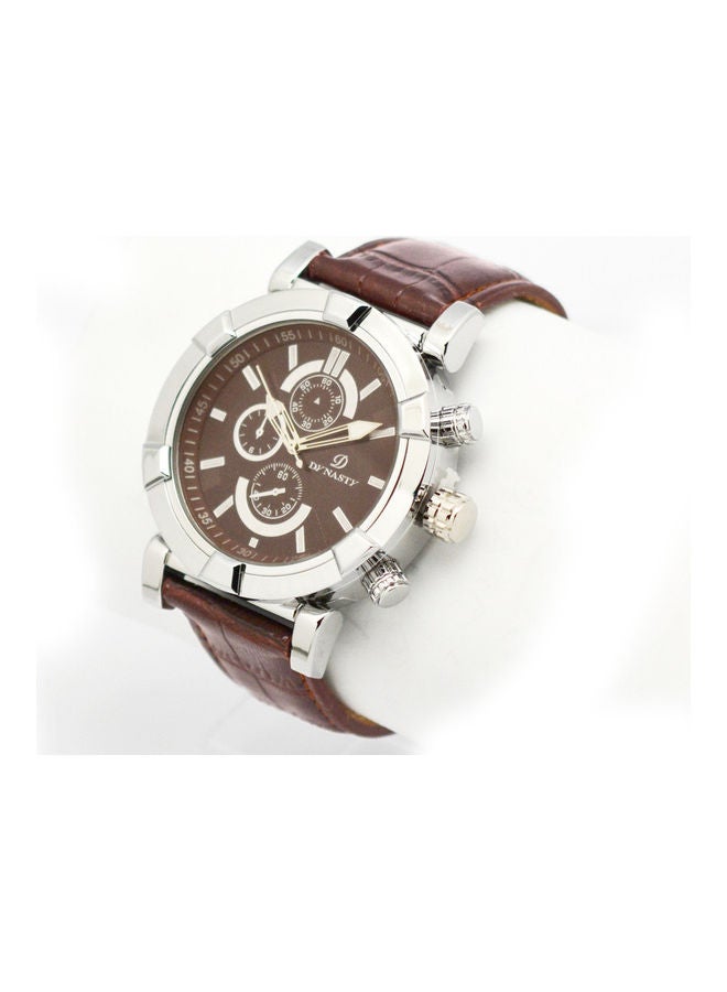 Dynasty' - Men's Stylish Analog Digital Wrist Watch with Gift Set - Image 1