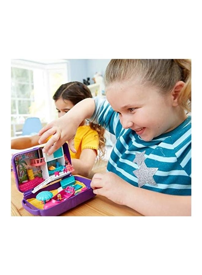 Mattel Games - Polly Pocket Hidden Places Vibes Backpack with Beach Theme - Image 1