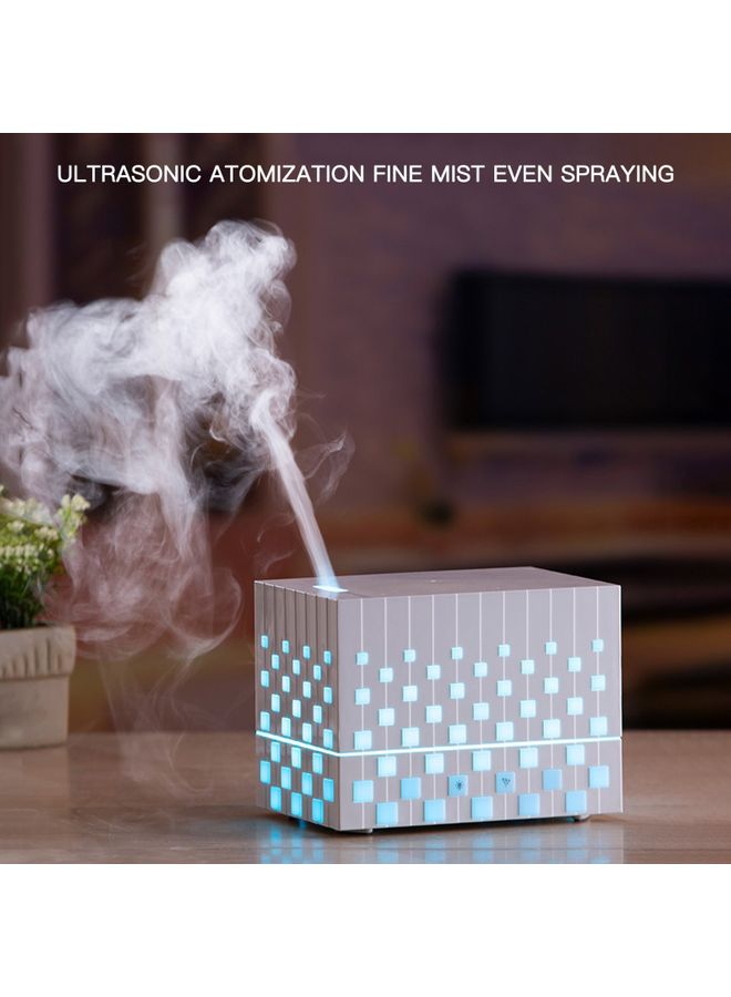 Generic Ultrasonic Aroma Diffuser Humidifier Cube White 16x12x11cm  - Image 2