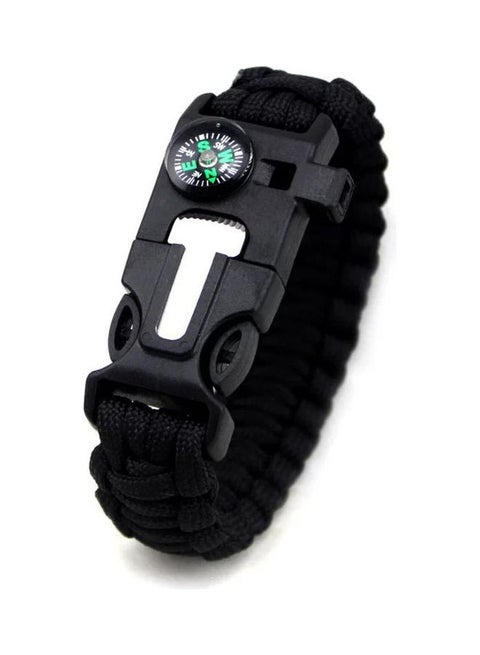 Camping Compass Tactical Survival Survival Paracord Bracelet Bottle Opener Flint Buckle Whistle