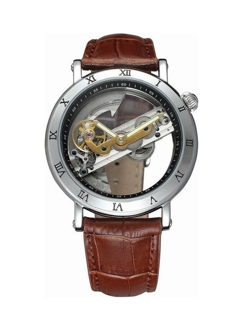 Men's Automatic Mechanical Watch - 36 mm - Brown