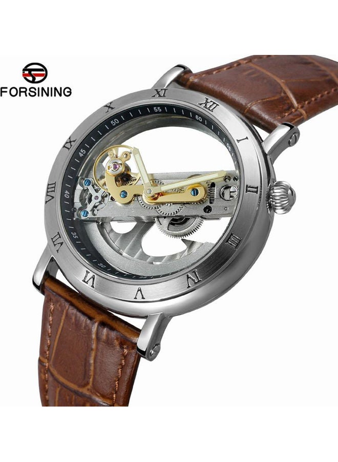FORSINING - Men's Automatic Mechanical Watch - 36 mm - Brown - Image 1
