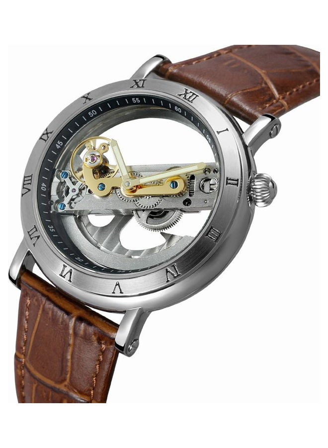 FORSINING - Men's Automatic Mechanical Watch - 36 mm - Brown - Image 1