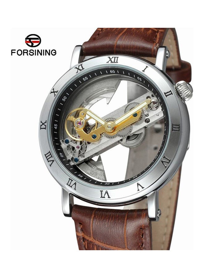 FORSINING - Men's Automatic Mechanical Watch - 36 mm - Brown - Image 1