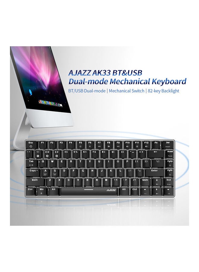 Ajazz - 82-Keys PBT Pudding Keycaps for Mechanical Keyboard Black - Image 1