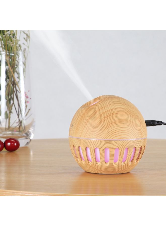 Aromatherapy Essential Oil Diffuser Humidifier Light Brown 10.5x10x10cm - Image 2