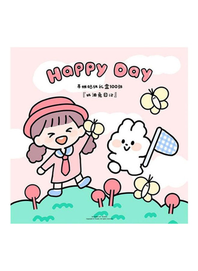 100-pieces Waterproof Kids Sticker For Mug Tea Cup  - Image 3