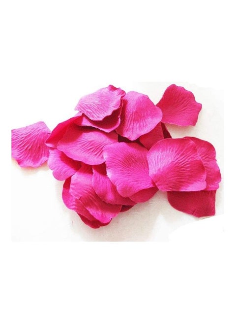 1000-Piece Artificial Flower Petal Set Rose Red