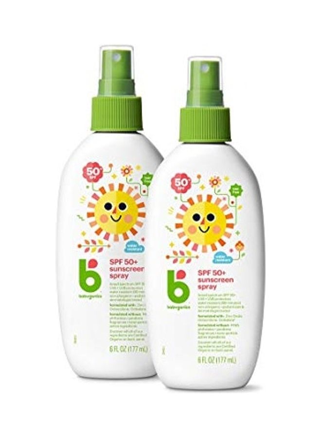 Babyganics Pack Of 2 SPF 50 Baby Sunscreen Spray  - Image 1