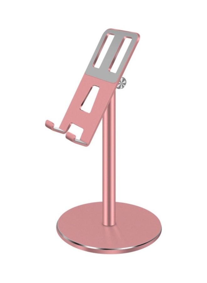 حامل تابلت قابل للتعديل وردي-فضي - Image 1