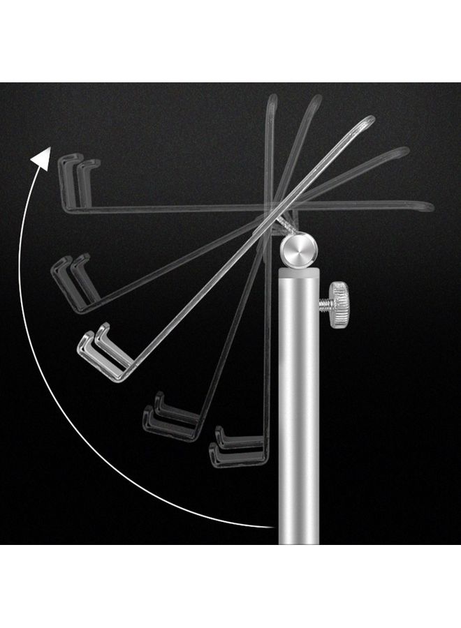 حامل تابلت قابل للتعديل وردي-فضي - Image 4